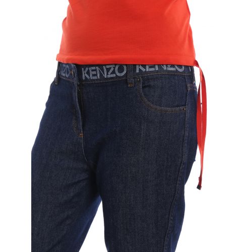 겐조 Kenzo Logo print skinny jeans