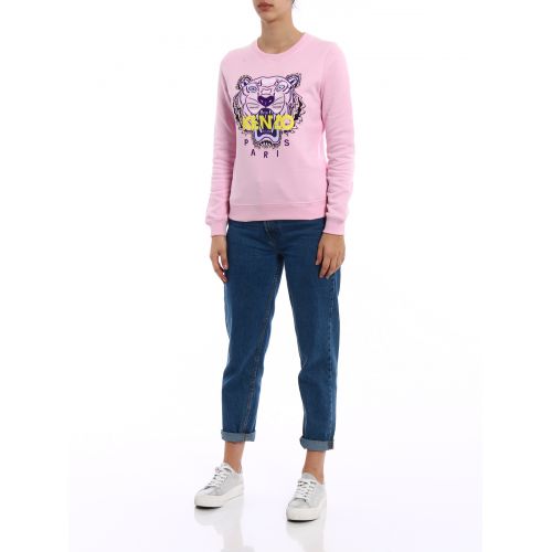 겐조 Kenzo Tiger light pink classic sweatshirt