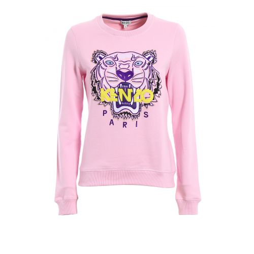 겐조 Kenzo Tiger light pink classic sweatshirt