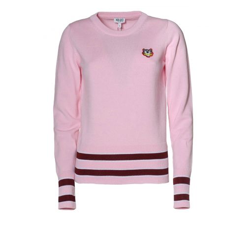 겐조 Kenzo Tiger crest stripe detail sweater