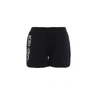 Kenzo black cotton fleece shorts