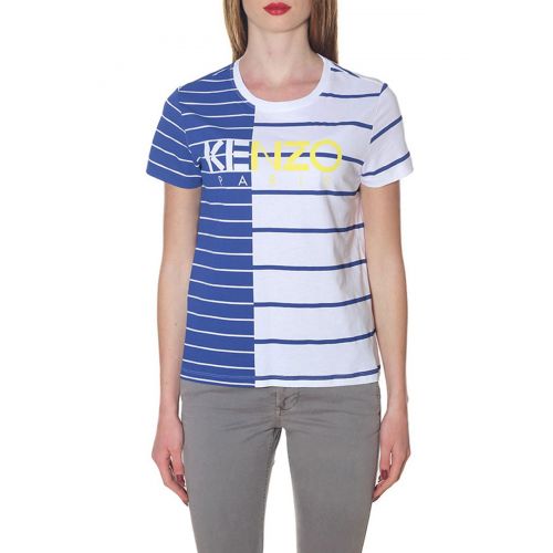 겐조 Kenzo Striped colour block T-shirt