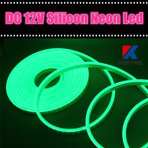  KERTME DC12V Silicon Neon Led Light Strip, Safety, Super-Bright, Flexible & Waterproof Rope Light for Advertising Signboard, Brand Logo, Home Shop DIY Design Decor (6x12mm, 16.4ft/