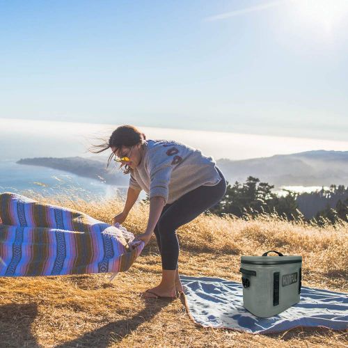  KERWU HOMFUL Portable Cooler for Outdoor, 30 Cans Portable Cooler, Insulated Soft Sided Cooler for Outdoor Travel, Camping, Beach, Picnic, BBQ Party, Tailgating