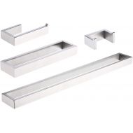 Kes KES Bathroom Accessories Single Towel Bar & Double Towel Bar SUS304 Stainless Steel Wall Mount, Brushed Finish, LA2302-25