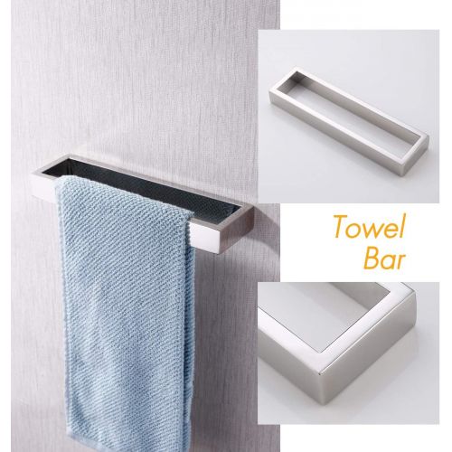  Kes KES Bathroom Accessories Single Towel Bar & Double Towel Bar SUS304 Stainless Steel Wall Mount, Brushed Finish, LA2302-25