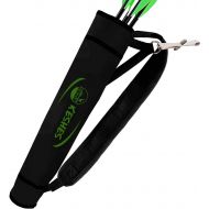 KESHES Archery Back Arrow Quiver Holder - Adjustable Quivers for Arrows, for Bow Hunting and Target Practicing; Youth and Adults