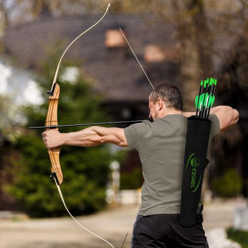  KESHES Archery Back Arrow Quiver Holder - Adjustable Quivers for Arrows, for Bow Hunting and Target Practicing; Youth and Adults