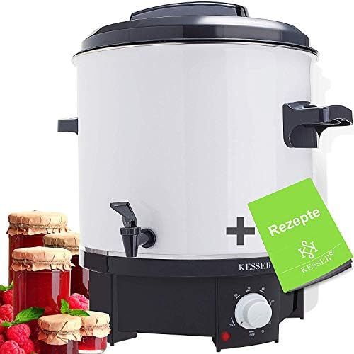  [아마존베스트]Kesser preserving machine 27 litres, 1800 watt, temperature of 30 - 100 °C, continuous operation, automatic switch-off, automatic preserving machine, hot drinks, mulled wine pot.