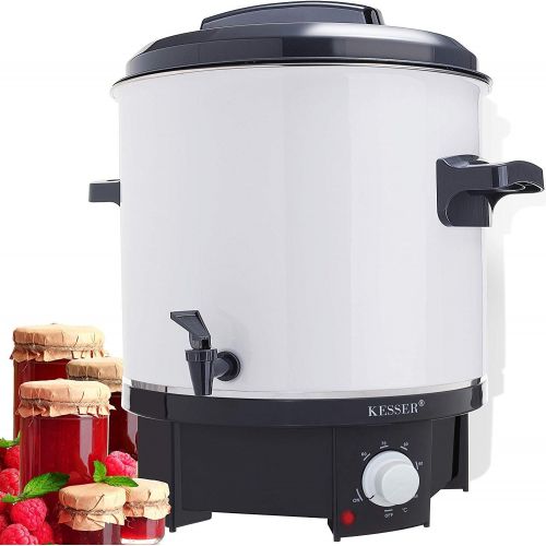  [아마존베스트]Kesser preserving machine 27 litres, 1800 watt, temperature of 30 - 100 °C, continuous operation, automatic switch-off, automatic preserving machine, hot drinks, mulled wine pot.