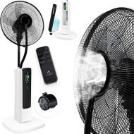 [아마존베스트]Kesser Frosty Standing Fan with Water Ultrasonic Spray Mist Water Cooling incl. Remote control timer function, humidifier quiet, mist function, room humidifier, floor fan.