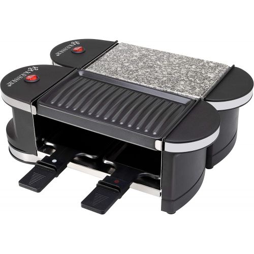  KESSER 2 in 1 Raclette / Table Barbecue Party Grill 360° Hinge Pans and Wooden Spatula