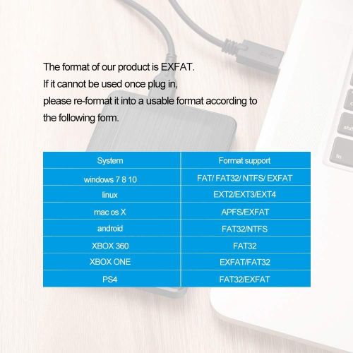  [아마존 핫딜] KESU 2.5 500GB Ultra Slim Portable External Hard Drive USB3.0 HDD Storage Compatible for PC, Desktop, Laptop, Xbox One, Xbox 360, PS4(Black)