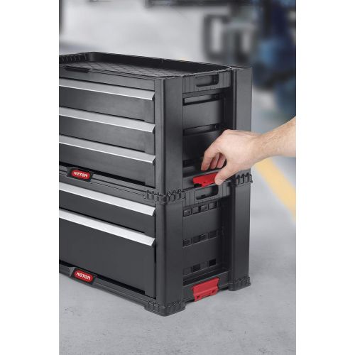  Keter 240762 5 Drawer Modular Garage & Tool Organizer, Black