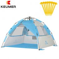 KEUMER Automatic Outdoor pop up,Sun shelter,3-4 People Beach Tent