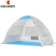 KEUMER Beach Tent pop-up sunshelter/Sunshade Automatic Outdoor Tent for 2 Person with Big Window