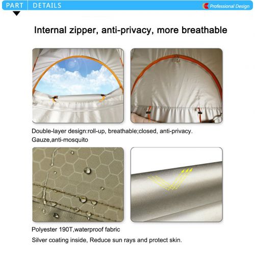  KEUMER Anti-Peeping Pop Up Beach Dressing,Toilet,Bathing,Change cloting Shower Tent