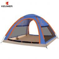 KEUMER 1 Second Open Automatic Outdoor Beach Shade Tent,for 3-4 People Windproof Sunscreen Fishing Family Leisure Tent