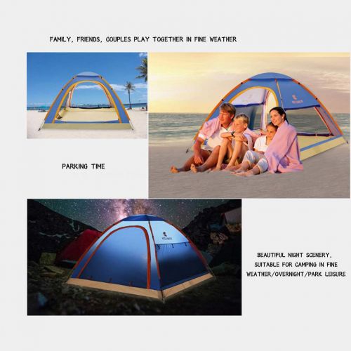  KEUMER 1 Second Open Automatic Outdoor Beach Shade Tent,for 3-4 People Windproof Sunscreen Fishing Family Leisure Tent