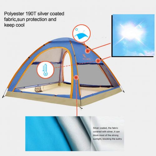  KEUMER 1 Second Open Automatic Outdoor Beach Shade Tent,for 3-4 People Windproof Sunscreen Fishing Family Leisure Tent