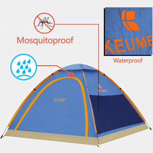  KEUMER 1 Second Open Automatic Outdoor Beach Shade Tent,for 3-4 People Windproof Sunscreen Fishing Family Leisure Tent