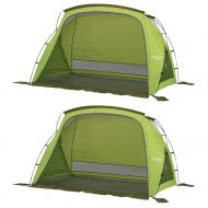 KEUMER Wenzel Grotto Portable Outdoor Beach Camping Cabana Sun Shelter, Green