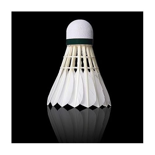  KEVENZ Goose Feather Badminton Shuttlecocks with Great Stability and Durability, High Speed Badminton Birdies