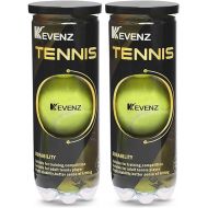 KEVENZ 6-Pack Pressurized Tennis Ball, 2 Cans with Seal Design,Advanced All Courts Balls,Highly Elasticity, More Durable, Good for Beginner Training Ball