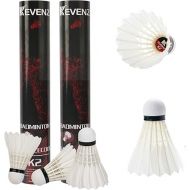 KEVENZ Badminton Birdie, 24 Pack Badminton Birdies with Great Stability and Durability, High Speed Badminton Shuttlecocks for Training and Competition