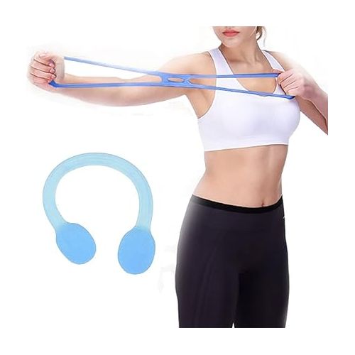  KEVENZ Resistance Loop Exercise Bands, Yoga Pull Bands, Greater Resistance, More Durable, Yoga Loop with Instruction Guide and Carrying Bag, Blue