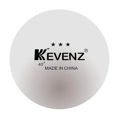  KEVENZ 60-Pack 3 Star Ping Pong Balls-White Professional Table Tennis Rackets 4 Pack