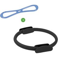 KEVENZ Fitness Circles, with 1 Pilates Ring and 1 Exercise Bands (15 inch, 20 lbs)