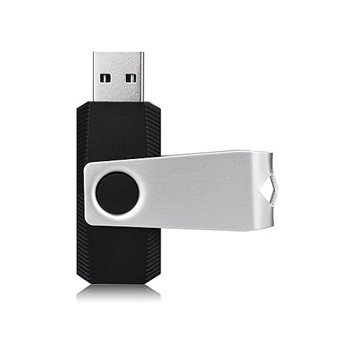  KEXIN 100 Pieces 1GB USB Flash Drive Bulk Flash Drive 1 GB Thumb Drive Bulk USB Drives 1G USB Stick Swivel Drive 100 Pack USB 2.0 (1G, 100PCS, Black)