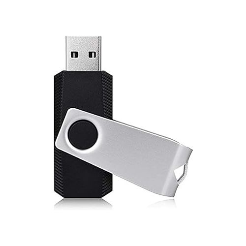  KEXIN 16GB USB Drive Bulk 50 Pack Flash Drive 16 GB USB Drive Thumb Drive Bulk Flash Drive Pack Swivel USB 2.0 (16GB, 50PCS, Black)