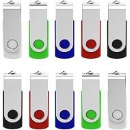 KEXIN 64GB USB Flash Drive 10 Pack Thumb Drive Flash Drive 64 GB USB Stick Jump Drive USB 2.0 Thumb Drives Pen Drive