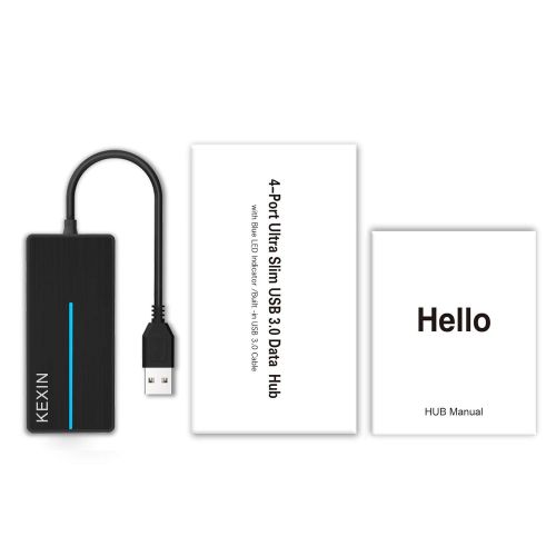  [아마존 핫딜]  [아마존핫딜]KEXIN USB Hub, Ultra Slim Extra Leich 5-in-1 USB Hubs mit 3 USB 3.0-Ports und SD/TF Kartenleser Datenuebertragung mit 5 GBit/s Geschenk fuer PC, Tablet, Windows, Mac OS, Linux (Schwa