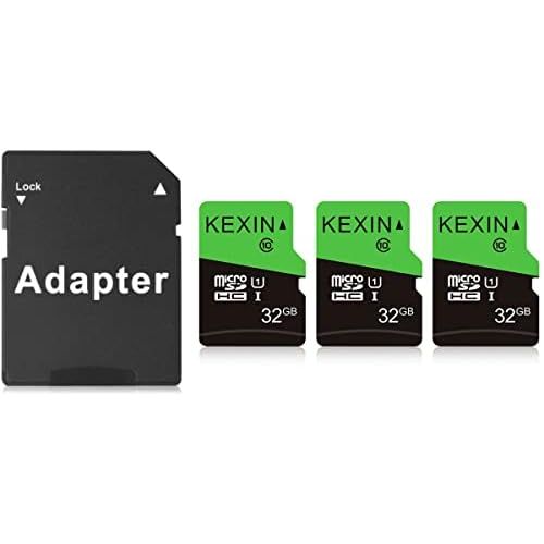  KEXIN 3 Pack 32GB Micro SD Card Memory Card MicroSDHC UHS-I Memory Cards Class 10 High Speed Card, C10, U1, 32 GB 3 Pack