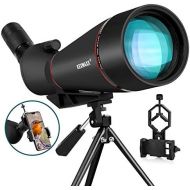 [아마존베스트]KEXWAXX Bird Watching Spotting Scope 100mm 25-75X with Tripod Phone Adapter Waterproof Shockproof Anti-Fog BAK4 FMC Monocular Telescope Black