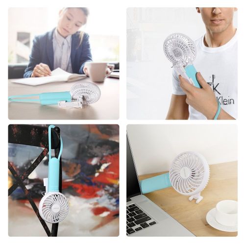  KEYNICE USB Fan and Selfie Stick, Keynice portable handled mini fan monopod with remote for outdoor