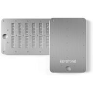 KEYSTONE Crypto Seed Storage, Cryptosteel Capsule Metal Wallet, Cold Storage Backup, 24 Words Bitcoin Key Phrase Storage, Steel Plate, Compatible with Ledger, Trezor, KeepKey (Keystone Tablet Plus)