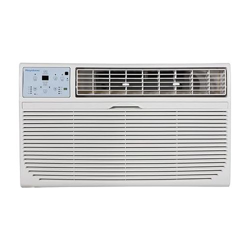 Keystone 10,000 BTU 115V Wall Mounted Air Conditioner & Dehumidifier with Remote Control - Quiet Wall AC Unit for Bedroom, Bathroom, Nursery, Small & Medium Sized Rooms up to 450 Sq.Ft.