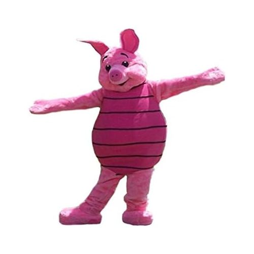  KF Piglet Winnie The Pooh Pink Pig Mascot Costume Adult Party Halloween Cosplay