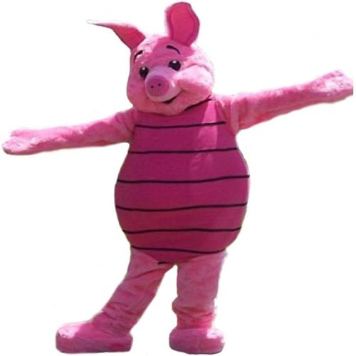  KF Piglet Winnie The Pooh Pink Pig Mascot Costume Adult Party Halloween Cosplay