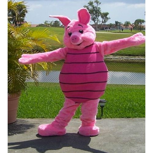  KF Piglet Winnie The Pooh Pink Pig Mascot Costume Adult Party Halloween Cosplay