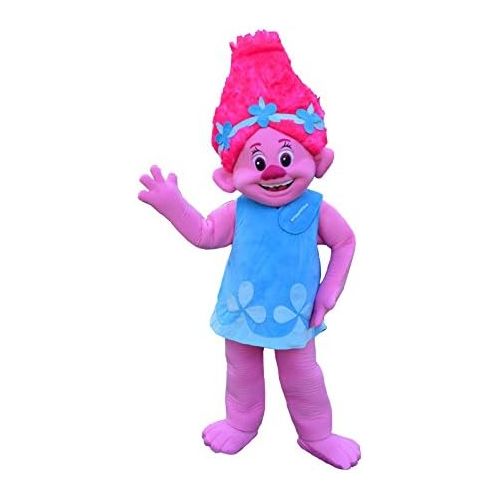  KF Poppy Troll Mascot Costume Adult Character Trolls