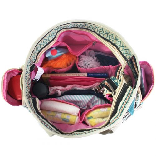  KF baby KF Baby Bohemian Diaper Bag Value Set, Crossbody Strap, Stroller Hooks, More