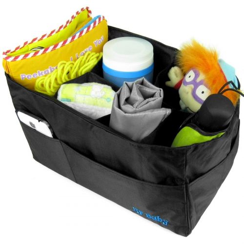  KF baby KF Baby Diaper Bag Insert Organizer - 12 x 6.4 x 8 inch, Black