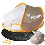 KF baby kilofly Instant Pop Up Portable UPF 35+ Baby Travel Bed + Sleeping Pad, 2 Pegs