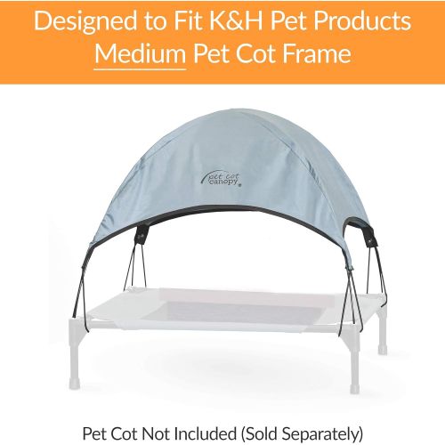  K&H Pet Products Pet Cot Canopy Medium Gray 25 x 32 (1638)