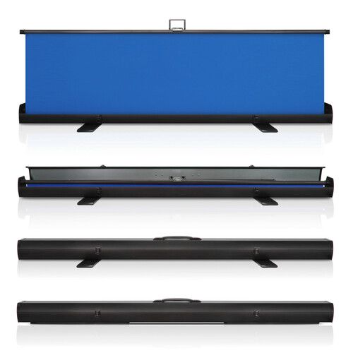  KHOMO GEAR Extra-Large Pull-Up Backdrop Screen (Chroma Blue, 62 x 77